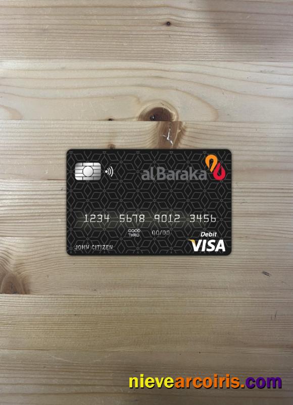 Bahrain Al Baraka bank visa card photolook